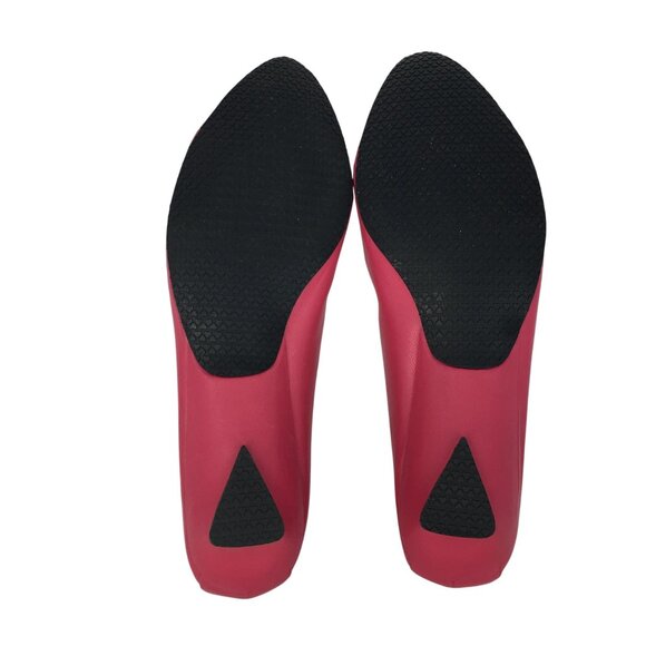 Esprit Womens 8.5 M Pink Leather Flats Workwear‎ Career Wear Maximalist - Picture 7 of 7